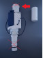 Удлинитель переливной трубки сливного механизма Grohe Rapid SL(42313 3D)